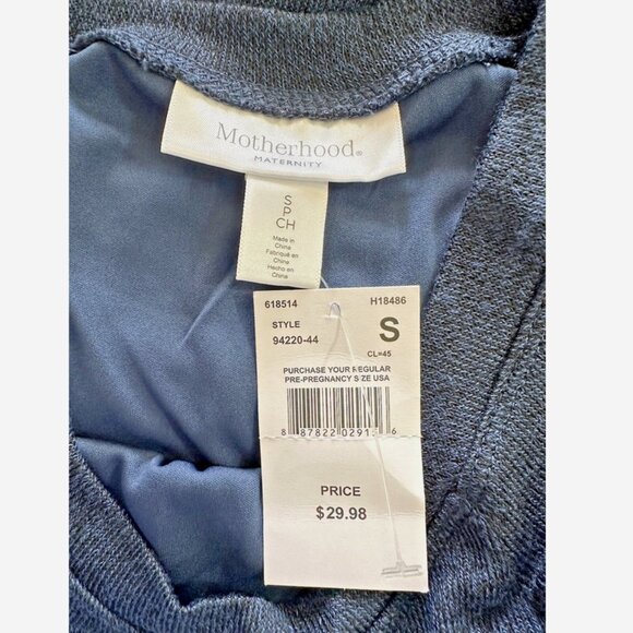 MOTHERHOOD Maternity Teal Blue Dress NWT Small - Picture 3 of 6